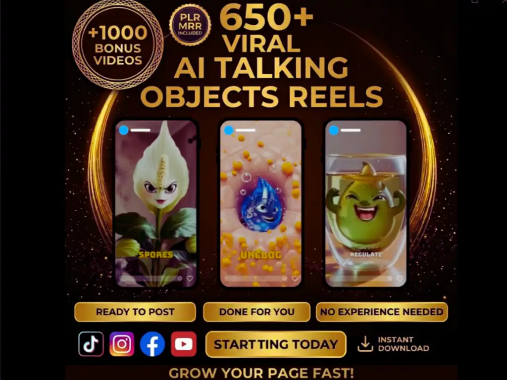 650+ Viral AI Talking Objects Reels Bundle