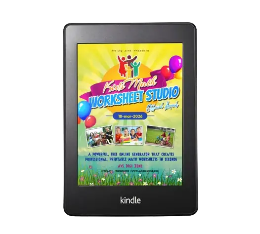 KidsMath create math worksheets in just seconds